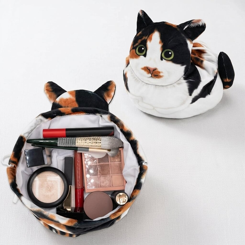 Purrfect Pouch - Drawstring Makeup Bag