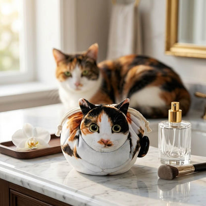 Purrfect Pouch - Drawstring Makeup Bag