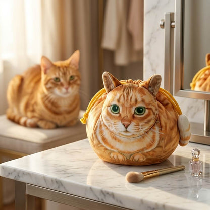 Purrfect Pouch - Drawstring Makeup Bag