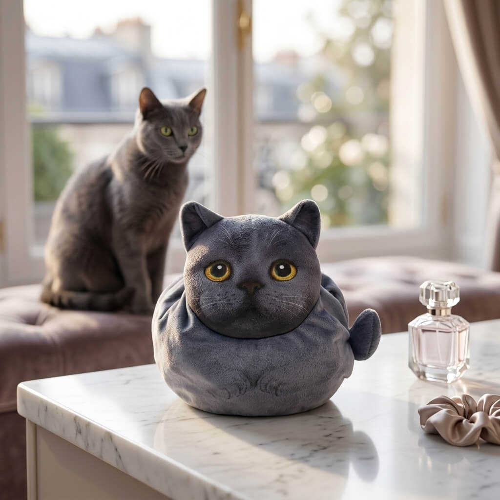 Purrfect Pouch - Drawstring Makeup Bag