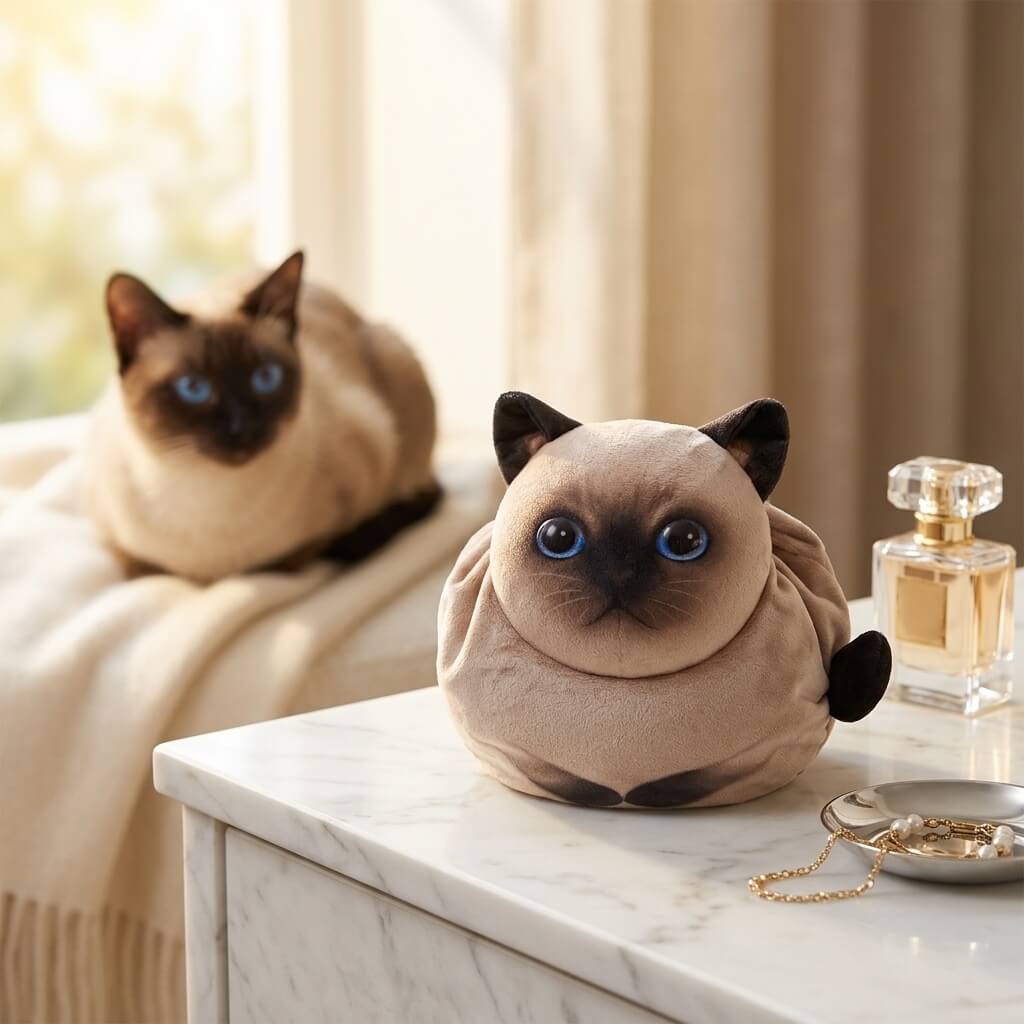 Purrfect Pouch - Drawstring Makeup Bag