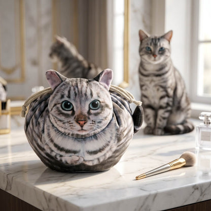 Purrfect Pouch - Drawstring Makeup Bag
