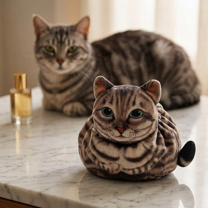 Purrfect Pouch - Drawstring Makeup Bag